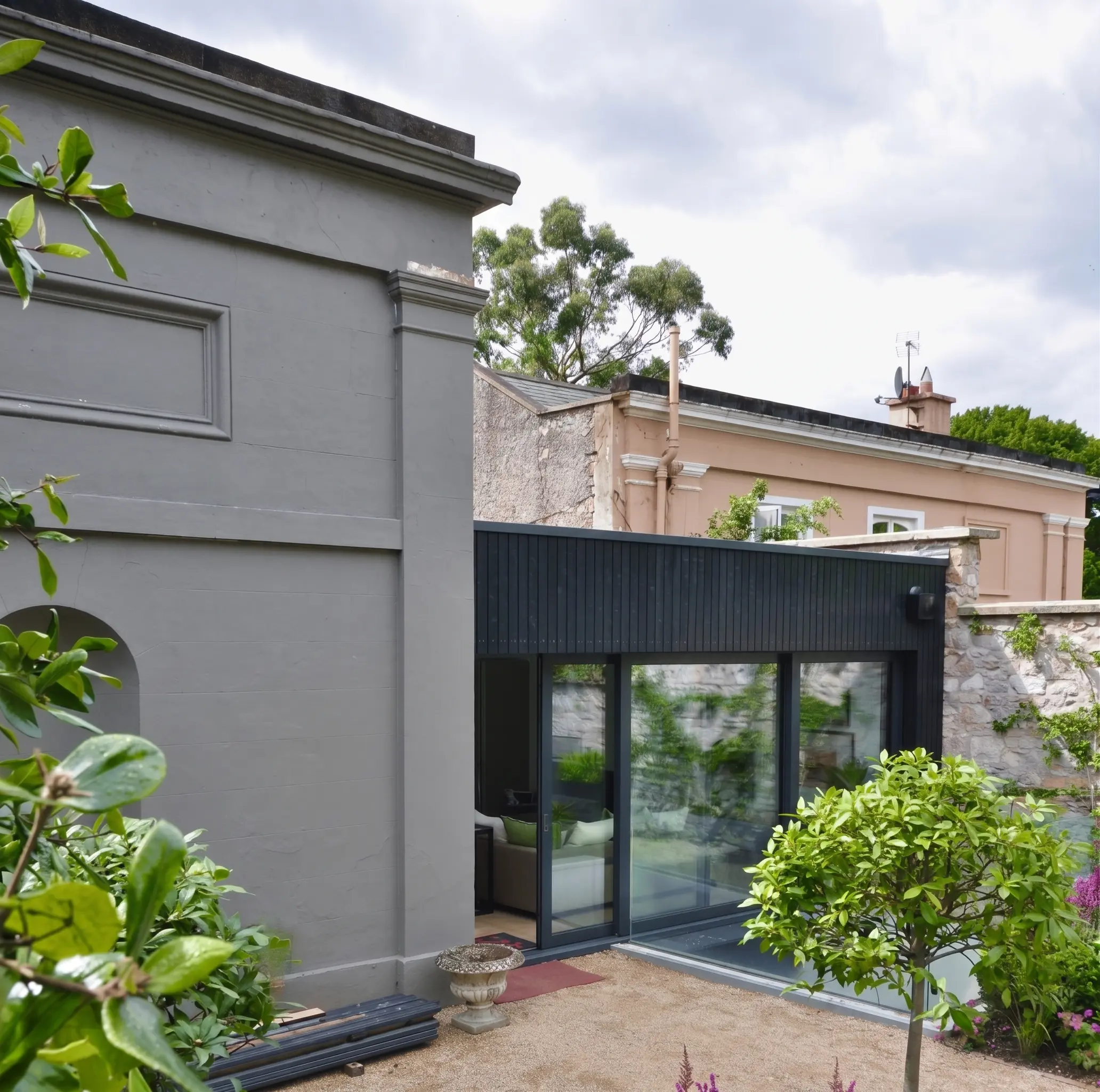 Rear extension interior — open plan kitchen Dublin