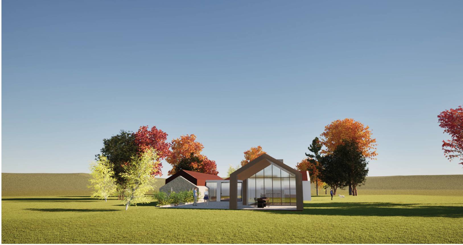 Modern Upgrade of Historic Stone Cottage