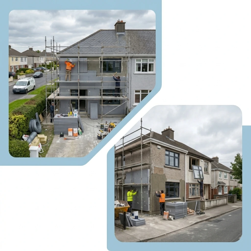 Deep retrofit installation — BuildTech Dublin energy upgrade