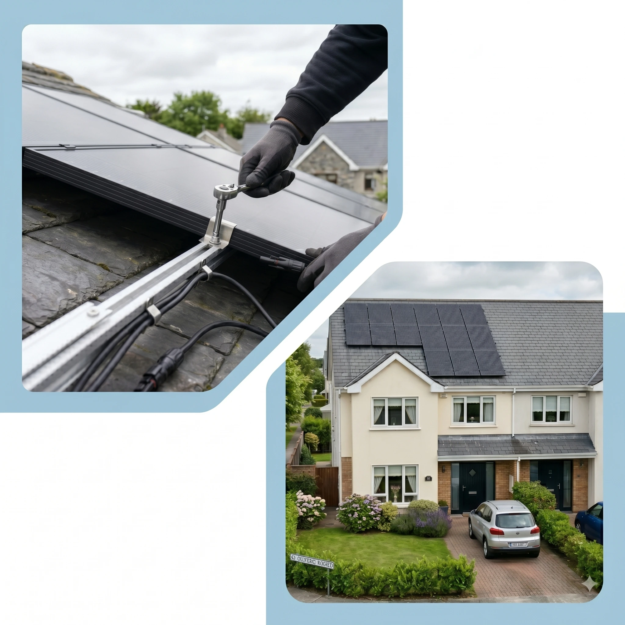 Solar PV panels installed — BuildTech Dublin rooftop system